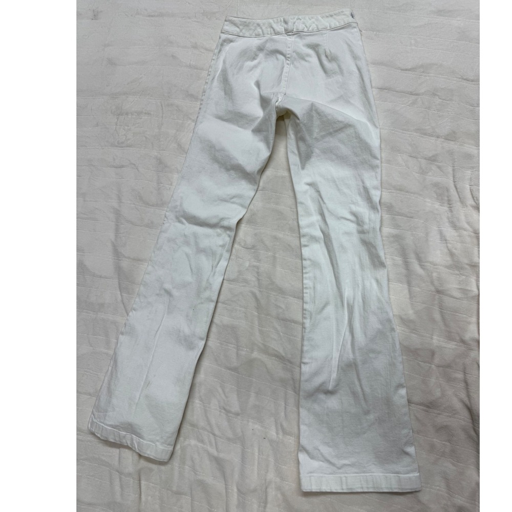 Teddy Smith Women's White Flare Jeans‎ Size 27